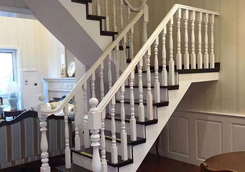 怀柔现代简约风格家居装修白色楼梯定制效果图