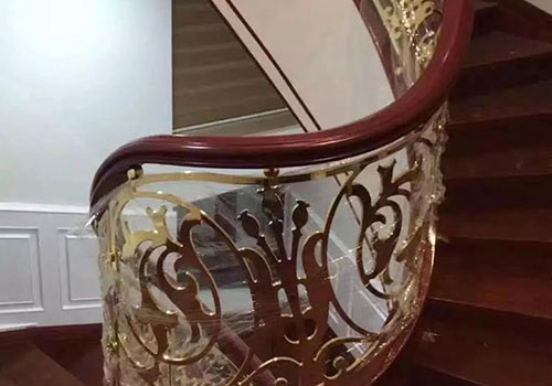 北京欧式风格旋转弧形楼梯定制效果图