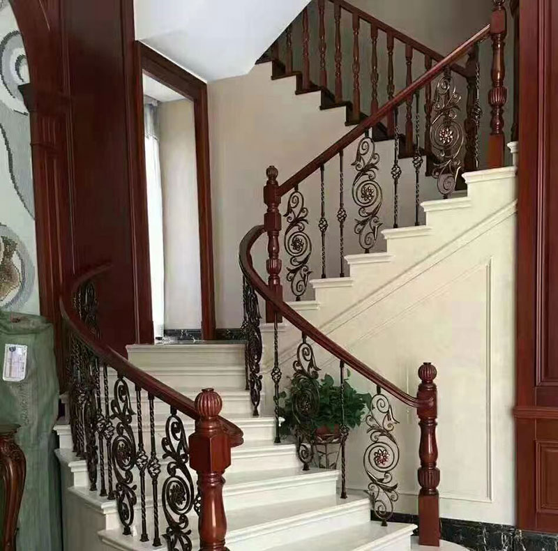 美式风格铜艺楼梯扶手图片